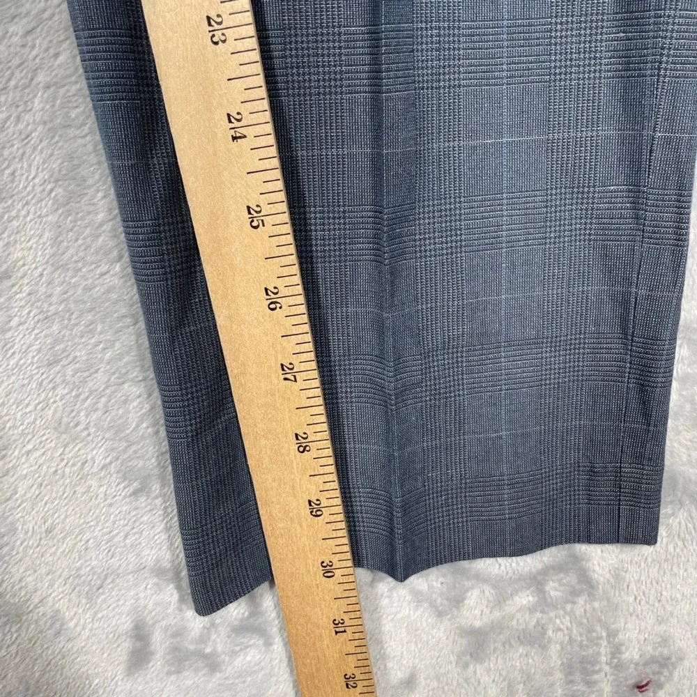 J.Crew Ludlow Slim Suit 36R 32x30 Blue Glen Plaid Baird McNutt Irish Linen